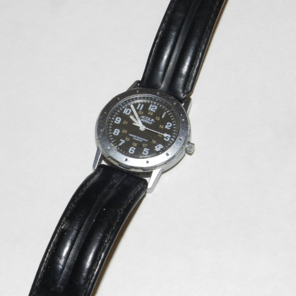 Vintage Acqua By Timex 34mm Quartz Watch Leather Strap Unisex